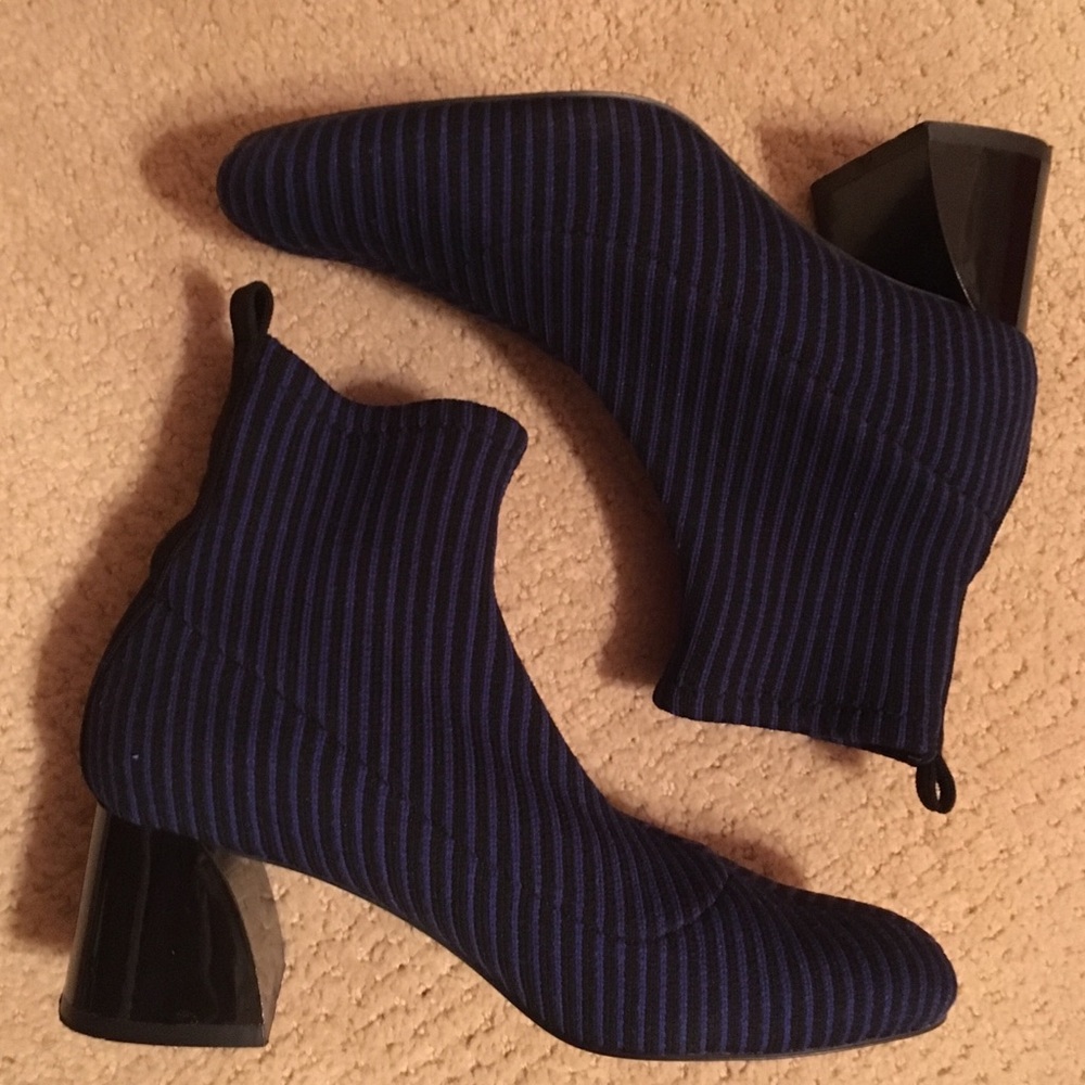 Zara striped sock boot